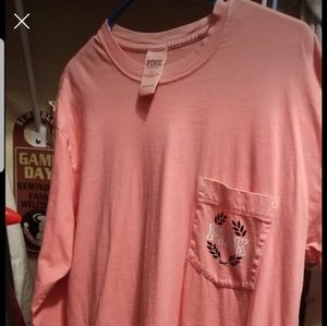 Long sleeve pink PINK crew neck shirt